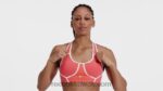نحيف مضيئة شبه برتقالية حمالة صدر لوكس متسابق مبطنة بالألوان Reebok 0NZ0F416 - Image 2