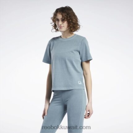 نحيف منتصف الليل الصنوبر تي شيرت صبغ طبيعي كلاسيكي Reebok 0NZ0F974
