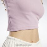 نحيف منقوع أرجواني تانك توب قصير مضلع كلاسيكي Reebok 0NZ0F560 - Image 6