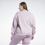 نحيف منقوع أرجواني كنزة صباغة طبيعية كلاسيكية (حجم كبير) Reebok 0NZ0F903 - Image 4