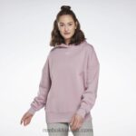 نحيف منقوع أرجواني لوكس هوديي كبير الحجم Reebok 0NZ0F427
