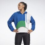 نحيف ناقلات الأزرق سترة منسوجة تشغيل Reebok 0NZ0F711