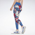 نحيف ناقلات الأزرق لوكس أداء طماق Reebok 0NZ0F534 - Image 3