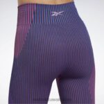 نحيف ناقلات الأزرق يوحدها اللياقة البدنية myoknit طماق سلس Reebok 0NZ0F557 - Image 4