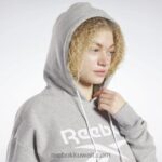 نحيف هيذر رمادي متوسط سويت شيرت صوف بشعار الماركة كبير Reebok 0NZ0F464 - Image 6