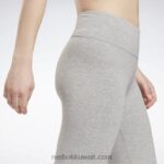 نحيف هيذر رمادي متوسط شورت مجسم بشعار الماركة Reebok 0NZ0F693 - Image 5