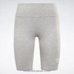 نحيف هيذر رمادي متوسط شورت مجسم بشعار الماركة Reebok 0NZ0F693 - Image 6