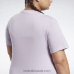 نحيف واحة بنفسجية تي شيرت الهوية (حجم كبير) Reebok 0NZ0F729 - Image 5