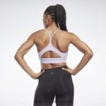 نحيف واحة بنفسجية حمالة صدر رياضية جاهزة للتمارين الرياضية Reebok 0NZ0F576 - Image 3