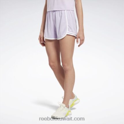 نحيف واحة بنفسجية شورت مرتفع جاهز للتمارين الرياضية Reebok 0NZ0F632
