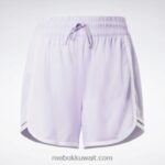 نحيف واحة بنفسجية شورت مرتفع جاهز للتمارين الرياضية Reebok 0NZ0F632 - Image 6