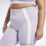 نحيف واحة بنفسجية طماق ناقلات جاهزة للتمارين الرياضية (حجم كبير) Reebok 0NZ0F731 - Image 4