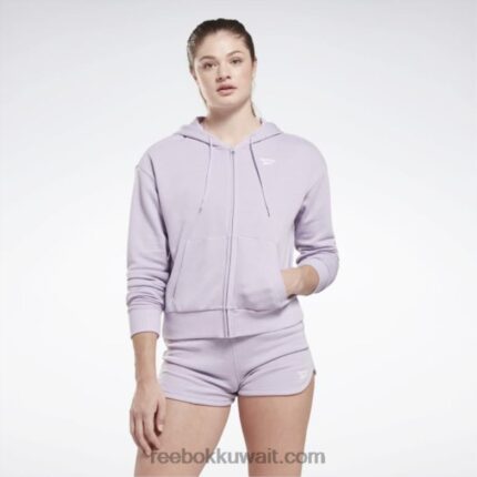 نحيف واحة بنفسجية هودي بشعار الماركة Reebok 0NZ0F648