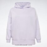 نحيف واحة بنفسجية هودي كبير الحجم معاد تدويره في الاستوديو (حجم كبير) Reebok 0NZ0F602 - Image 6