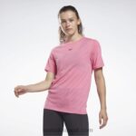 نحيف وردي حقيقي تي شيرت الإرهاق Reebok 0NZ0F745