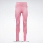 نحيف وردي حقيقي طماق الشاهقة جاهزة للتمارين الرياضية Reebok 0NZ0F679 - Image 6