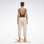 نحيف ecru ناعم فيكتوريا بيكهام بنطلون رياضي بساق مستقيمة Reebok 0NZ0F656 - Image 3