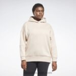 نحيف ecru ناعم هودي كبير الحجم معاد تدويره في الاستوديو (حجم كبير) Reebok 0NZ0F850