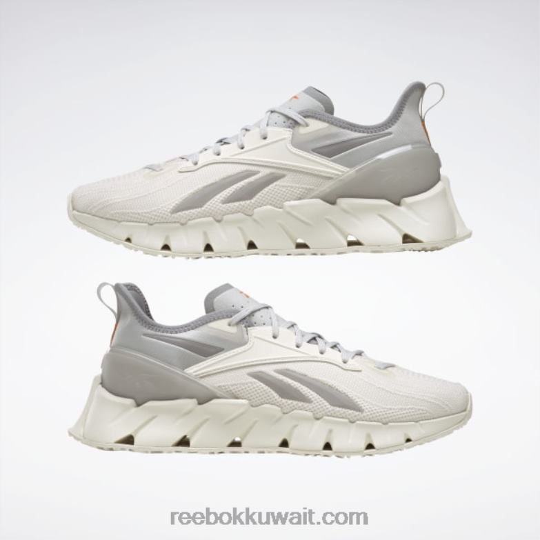 نقي رمادي 2 / طباشير / رمادي نقي 4 حذاء zig kinetica 3 Reebok 0NZ0F504 - Image 9