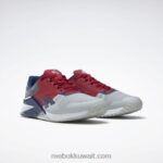 نقي رمادي 2 / فلاش أحمر / باتيك أزرق حذاء تدريب نانو 6000 Reebok 0NZ0F169 - Image 3