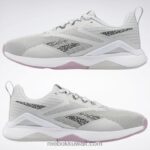 نقي رمادي 2 / ftwr أبيض / أسود أساسي حذاء تدريب nanoflex tr 2.0 للنساء Reebok 0NZ0F161 - Image 9