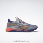 نقي رمادي 3 / أرجواني غامق / برتقالي مضيئة حذاء nano x2 tr Adventure للنساء Reebok 0NZ0F328