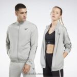 نقي رمادي 3 / أسود هوية ناقلات متماسكة سترة المسار Reebok 0NZ0F429