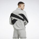 نقي رمادي 3 / أسود هوية ناقلات متماسكة سترة المسار Reebok 0NZ0F429 - Image 3