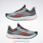 نقي رمادي 3 / تيل كلاسيكي / برتقالي حذاء الجري الرجالي Floatride Energy 4 Adventure Reebok 0NZ0F1089 - Image 3