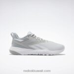 نقي رمادي 3 / رمادي بارد / أبيض ftwr حذاء فليكساجون فورس 4 نسائي للتدريب Reebok 0NZ0F287