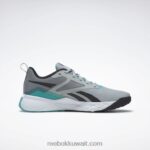 نقي رمادي 3 / نقي رمادي 5 / أزرق مخضر أحذية تدريب الرجال nfx Reebok 0NZ0F1336 - Image 2