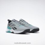 نقي رمادي 3 / نقي رمادي 5 / أزرق مخضر أحذية تدريب الرجال nfx Reebok 0NZ0F1336 - Image 3