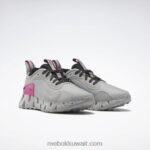 نقي رمادي 3 / وردي فخور / أسود أساسي حذاء نسائي من zig dynamica Adventure Reebok 0NZ0F84 - Image 4