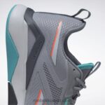 نقي رمادي 5 / رمادي نقي 2 / أزرق مخضر حذاء تدريب nanoflex Adventure tr للسيدات Reebok 0NZ0F952 - Image 7