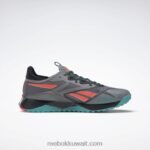 نقي رمادي 5 / كور أسود / أزرق مخضر كلاسيكي حذاء تدريب nano x2 tr Adventure للرجال Reebok 0NZ0F1063 - Image 6