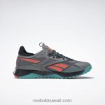 نقي رمادي 5 / كور أسود / أزرق مخضر كلاسيكي حذاء nano x2 tr Adventure للنساء Reebok 0NZ0F101 - Image 8