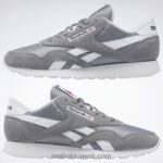 نقي رمادي 5 / ftwr أبيض أحذية الرجال النايلون الكلاسيكية Reebok 0NZ0F1047 - Image 9