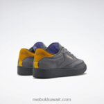 نقي رمادي 6 / رمادي نقي 7 / أرجواني توهج حذاء كلوب ج 85 Reebok 0NZ0F384 - Image 4