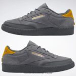 نقي رمادي 6 / رمادي نقي 7 / أرجواني توهج حذاء كلوب ج 85 Reebok 0NZ0F384 - Image 9