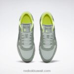 هارموني جرين / رذاذ البحر / رمادي نقي 7 أحذية جلدية كلاسيكية Reebok 0NZ0F123 - Image 6