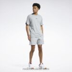 هيذر رمادي متوسط كلاسيك فخور تي شيرت العلامة التجارية Reebok 0NZ0F346 - Image 2