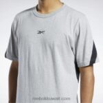 هيذر رمادي متوسط كلاسيك فخور تي شيرت العلامة التجارية Reebok 0NZ0F346 - Image 5