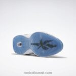 ftwr أبيض / أخضر صنوبر السؤال منتصف أحذية كرة السلة Reebok 0NZ0F490 - Image 5
