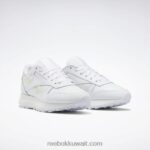 ftwr أبيض / بورسلين وردي الأحذية الجلدية الكلاسيكية sp للنساء Reebok 0NZ0F315 - Image 5