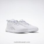 ftwr أبيض / رمادي نقي 2 / فضي ميت. حذاء فليكساجون فورس 4 نسائي للتدريب Reebok 0NZ0F263 - Image 3