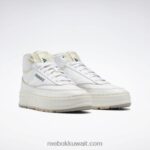 ftwr أبيض / طباشير / أخضر غامق نادي ج جيو منتصف أحذية نسائية Reebok 0NZ0F61 - Image 5