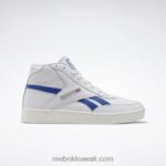 ftwr أبيض / طباشير / أزرق متجه نادي c 85 حذاء هاي هاي Reebok 0NZ0F378