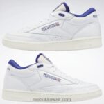 ftwr أبيض / طباشيري / أرجواني غامق حذاء كلوب سي ميد الثاني عتيق Reebok 0NZ0F546 - Image 9