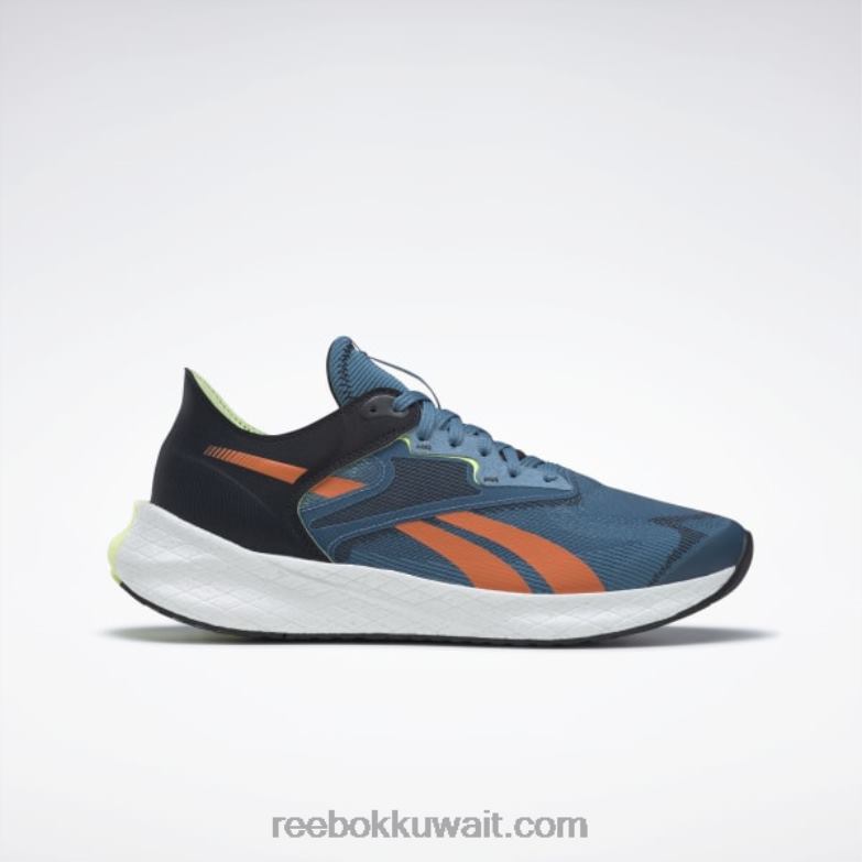 steely blue s23-r / core black / smash orange s23-r حذاء الجري الرجالي Floatride Energy Symmetros 2 Reebok 0NZ0F1201 - Image 1